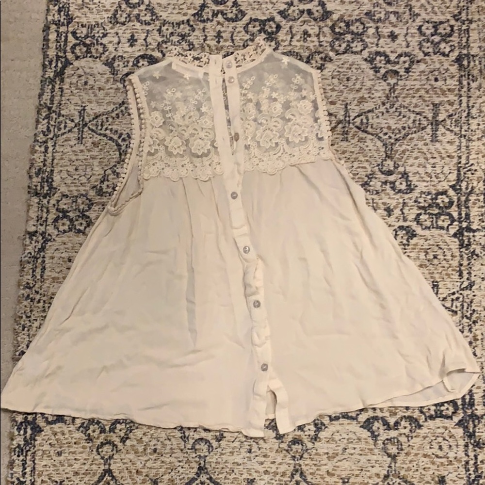 Cream Lace top